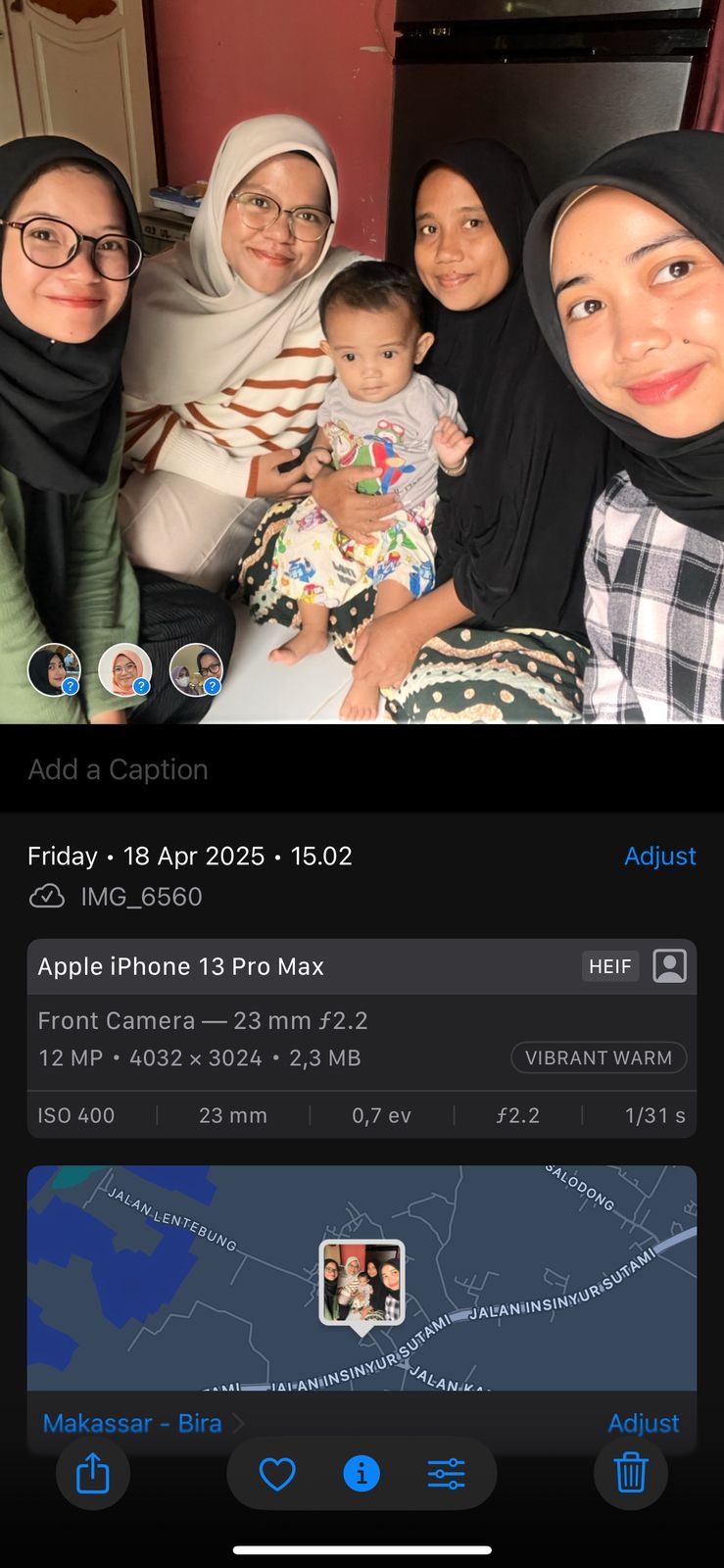 Pendampingan Kelima ( Kunjungan ketiga pada Ibu Nuraeni Aziz 18 April 2025)